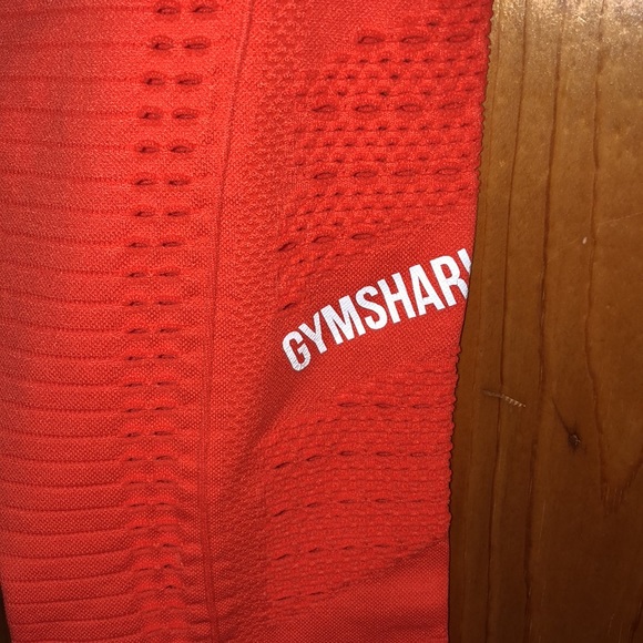 Gymshark Womens Flawless knit Leggings Oranhe Size small orange workout leggings - Picture 4 of 11